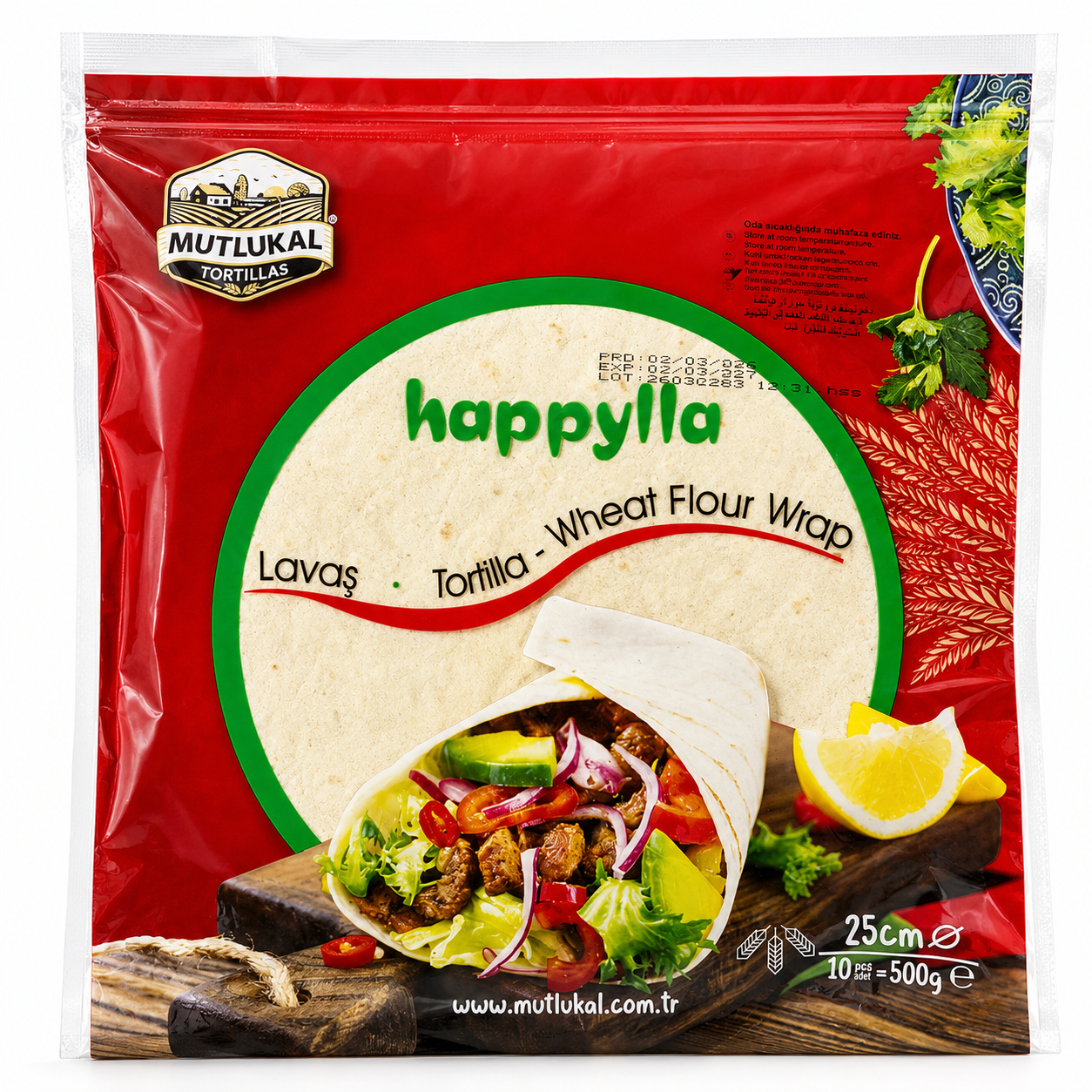 Happylla Tortilla 650G